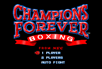 Champions Forever Boxing Title Screen